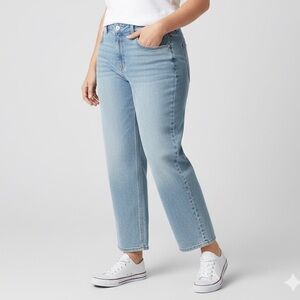 &DENIM Light Wash Straight Leg Jeans size 15